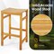 30-inch Height Bar Chair With Saddle Shaped Seat And Sturdy Footrest - Set of 4